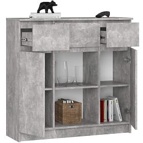 KOMODA K100 2D 3SZ 1P PK BETON