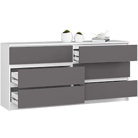 KOMODA K160 6SZ CLP PK BELA / SIVA