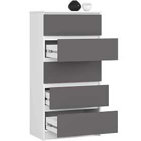 KOMODA K60 5SZ CLP PK BELA / SIVA