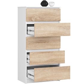 KOMODA K60 5SZ CLP PK BELA / SONOMA