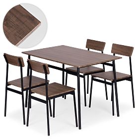 Komplet pohištva za jedilnico kuhinja miza + 4 stoli MALMO ModernHome