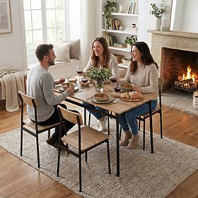 Komplet pohištva za jedilnico kuhinja miza + 4 stoli MALMO ModernHome