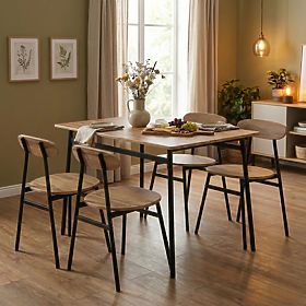Komplet pohištva za jedilnico kuhinja miza + 4 stoli OSLO ModernHome