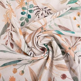 Komplet posteljnine LINEN- leaves 220x200 + 2x 70x80, Matex