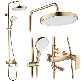 Komplet za prhanje Rea Veneta Zlati Krtačeni, Rea