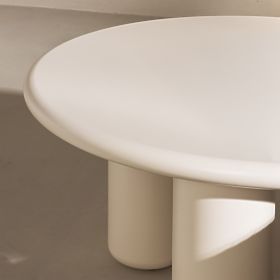 Konferenčna miza Blair 60 cm, kremna, mat