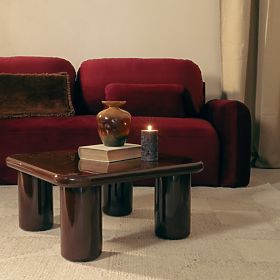 Konferenčna miza Cherry 70 cm, čokoladna, sijoča, lectus