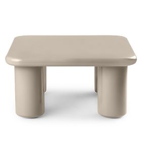 Konferenčna miza Cherry 70 cm, temno bež, sijajna