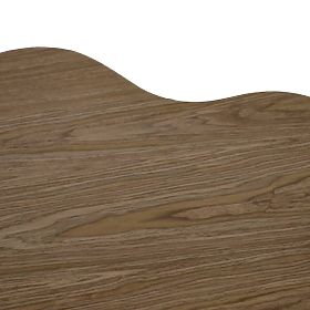 Konferenčna miza Cosmo 90 cm, oreh, zaobljena oblika