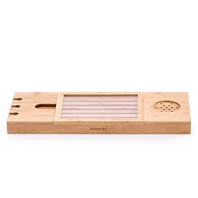 Kopalniški dodatki MELEDYN svetlo rjave barve v boho slogu stoječi za notranjo uporabo homede