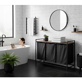 Košara za perilo s polico 3 predelki ARTUS