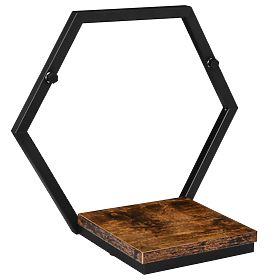 Kovinsko stojalo za rože črna Honung Rustic loft