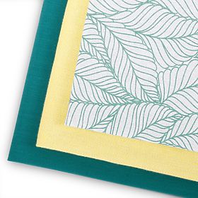 Kuhinjska brisača LETTY barva turkizna tiskani motiv moderni stil moderni 50x70 ameliahome