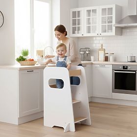 Kuhinjski pomočnik kitchen helper Montessori nastavljiva podesta za otroke ECOTOYS