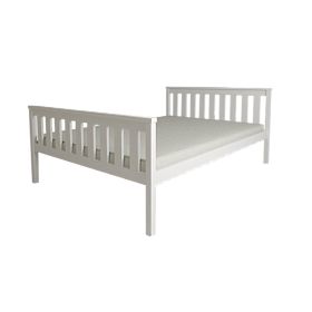 Lesena postelja Aga 200 x 90 cm - bela