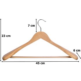 Leseni obešalnik za plašče 1 kos