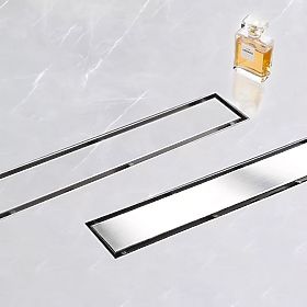 Linearna odtočna kanaleta REA Neox KRTAČENO JEKLO 50, Rea