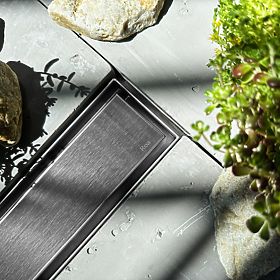 Linični odtok REA NEOX PRO Krtačeno jeklo 50, Rea