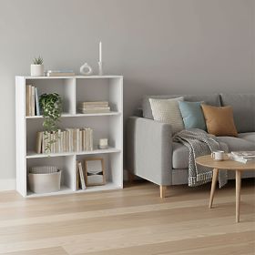 Moderna stoječa polica za dnevno sobo in spalnico 3 ravni bela ModernHome, MODERNHOME