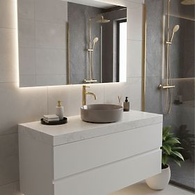 Namizni umivalnik Rea Sami Beige Shiny