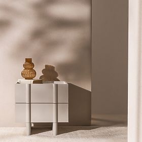 Nočna omarica Moss kašmir, zaobljena