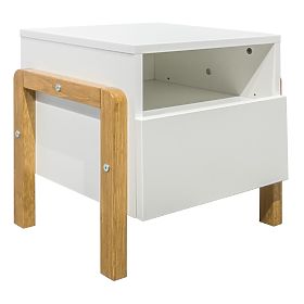 Nočna omarica Viktor - bela, Kocot Kids
