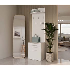 Obešalnik Duo DUO BELI