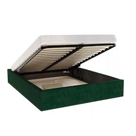 Oblazinjena postelja ORLANDO 90 x 200 cm - Zelena