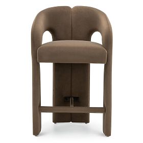 Oblazinjeni barski stol Castelo mocha