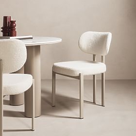 Oblazinjeni stol Flare, krem/bež