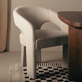 Oblazinjeni stol Nuria bež-krem, lectus