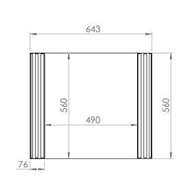 Ogledalo Sophie - bež