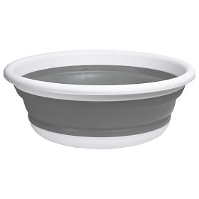 Okrogla posoda 37 cm belo-siva ELBA COMPACT 9 litrov