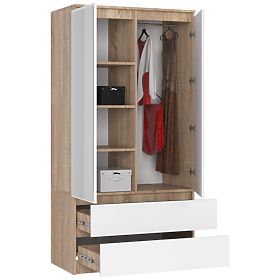 OMARA S90 2D 2SZ 2 OGLEDALI CLP PK SONOMA / BELA