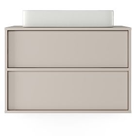 Omarica pod umivalnik na plošči Mossy, 80 cm, kašmir, lectus