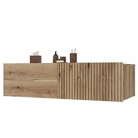 OMARICA POD UMIVALNIK TIGO 1D2S HRAST EVOKE 140 CM 2 PREDALA REBRASTA SPREDNJA PLOŠČA VISEČA