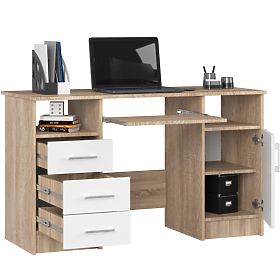 PISALNA MIZA ANA PK HRAST SONOMA / BELA