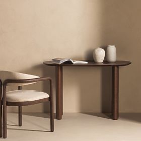 Pisalna miza/konzola Oriento 120 cm, temni hrast