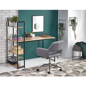 Pisarna miza NARVIK B1 - hrast sonoma/črna, Halmar