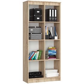 PISARNIŠKI REGAL R 80 cm CLP 8 POLIC HRAST SONOMA