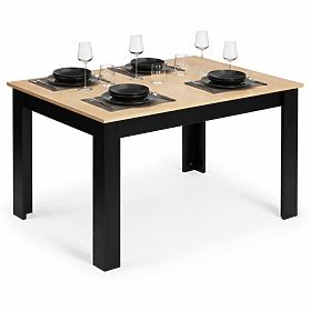 Pravokotna miza za kuhinjo in jedilnico za 4 osebe 120x80 cm hrast sonoma ModernHome, MODERNHOME