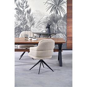 Raztegljiva miza BARON, oreh/črna (2p=1ks), Halmar