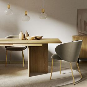 Raztegljiva miza Jose 140-200 cm, pravokotna, Dub Cremona Torro, lectus