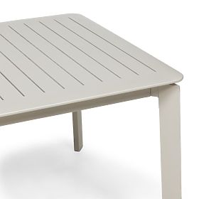 Raztegljiva vrtna miza Canelli 175-234 cm, aluminijasta, pravokotna, svetlo bež