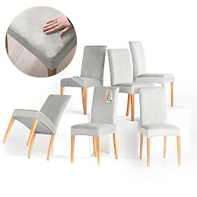 RESTILO prevleka za kavč SENTO barva siva gladka klasični stil