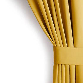 RESTILO zavesa BLACKOUT barva gorčična, klasičen stil, srebrni obročki, material