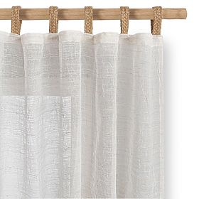 RESTILO zavesa DRIMAR barva bež moderna stil material lan, mikrovlakna 140x250