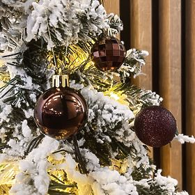 RJAVE BOŽIČNE KROGLE 34 KOSOV SYSD1688-038