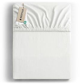 Rjuha AMBER bela barva klasični stil material jersey 180-200x200 DecoKing