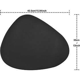 Set 8 podlog za mizo TRIVAL BLACK